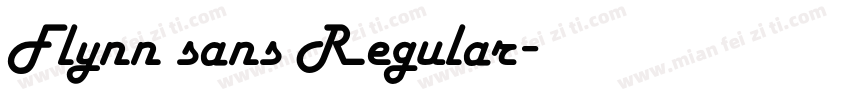 Flynn sans Regular字体转换